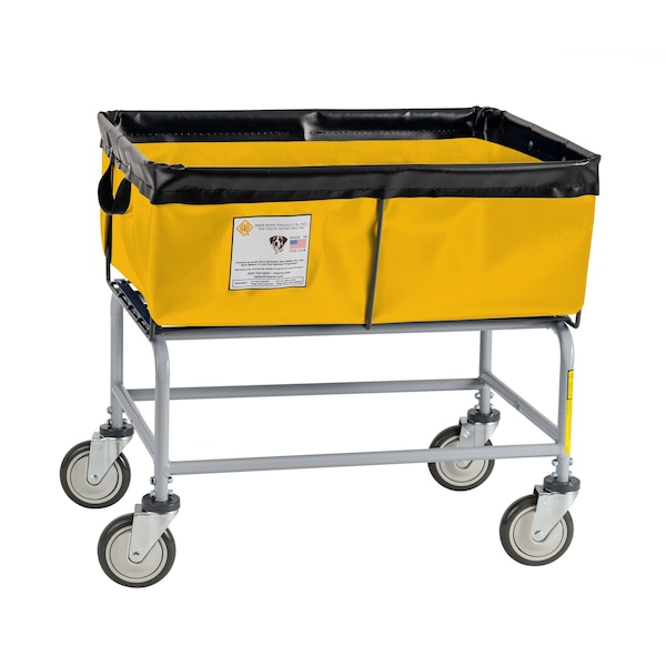 Vinyl Truck, Yellow, 29 in L, 22.5 in W, 27 in H, 3 Bushel Volume Capacity